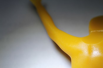 Obr. 7. a 8. - Příklad modelu vytištěného z materiálu PEC5050